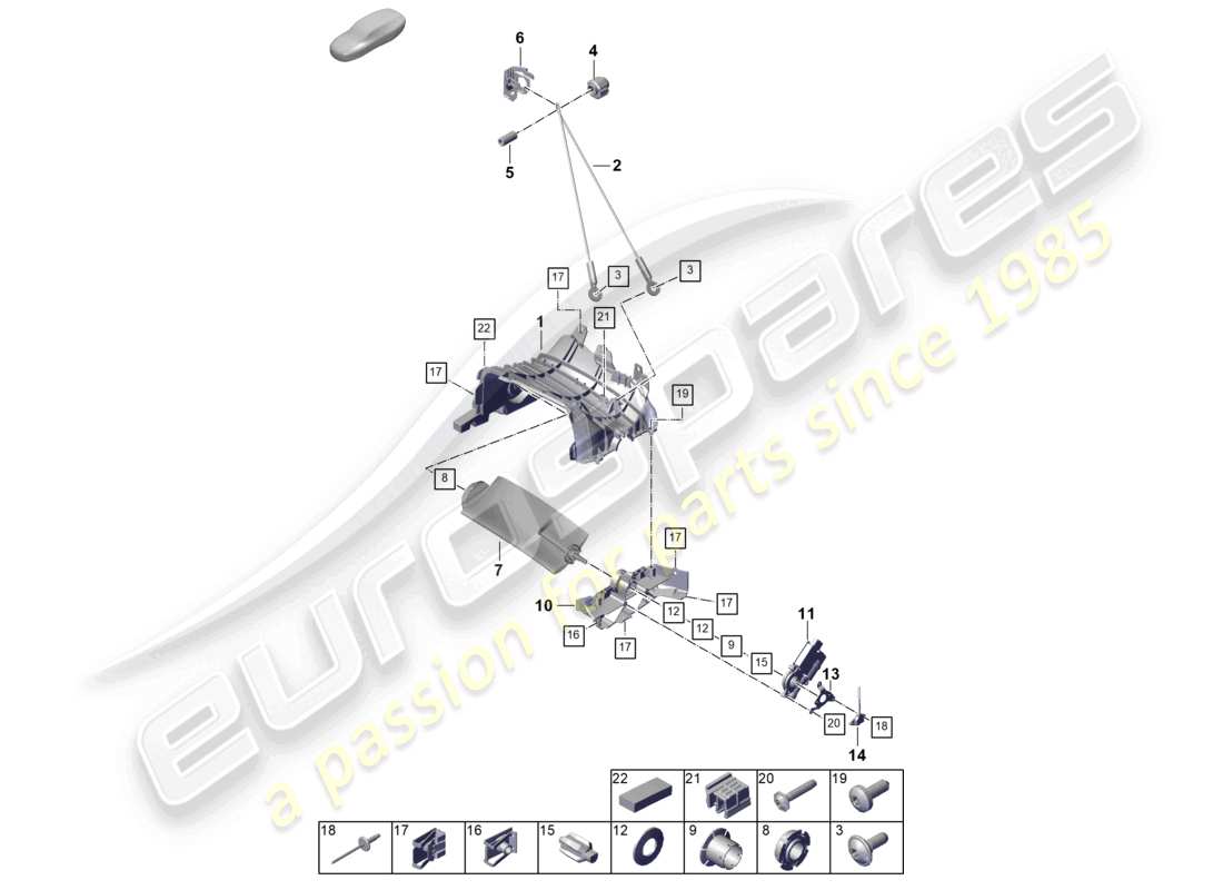 porsche 992 gt3/rs/st (2023) air guide front wheel housing liner part diagram