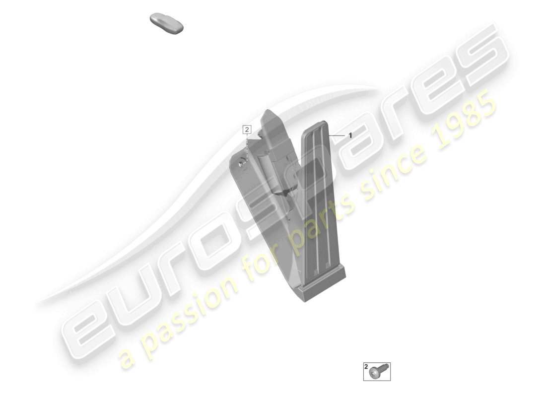 porsche 992 gt3/rs/st (2024) accelerator pedal throttle control part diagram