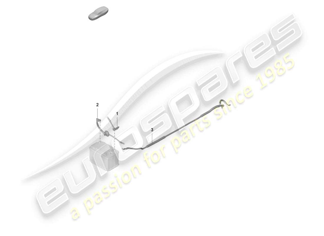 porsche 992 gt3/rs/st (2024) wiring set for battery + earth cable for battery part diagram