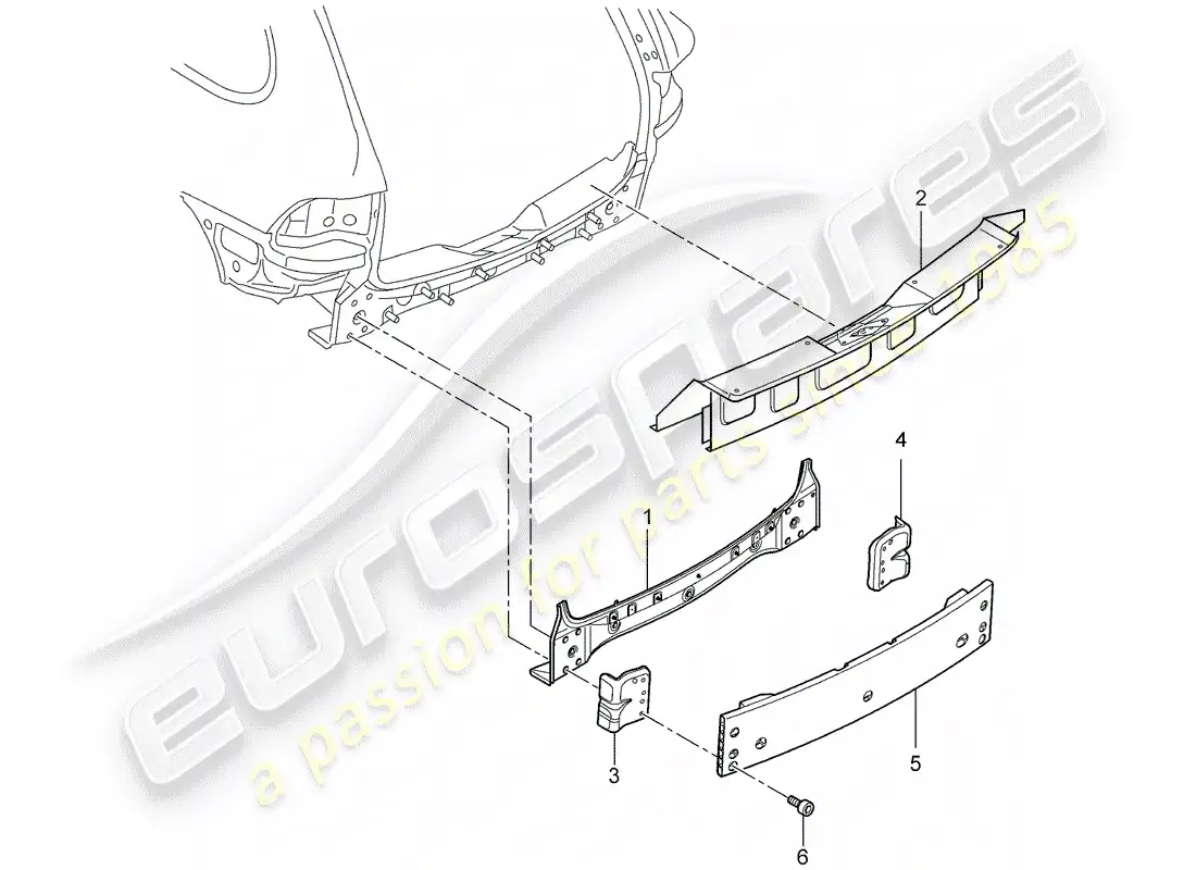 porsche 2012 (cayenne e2 92a) rear end parts diagram