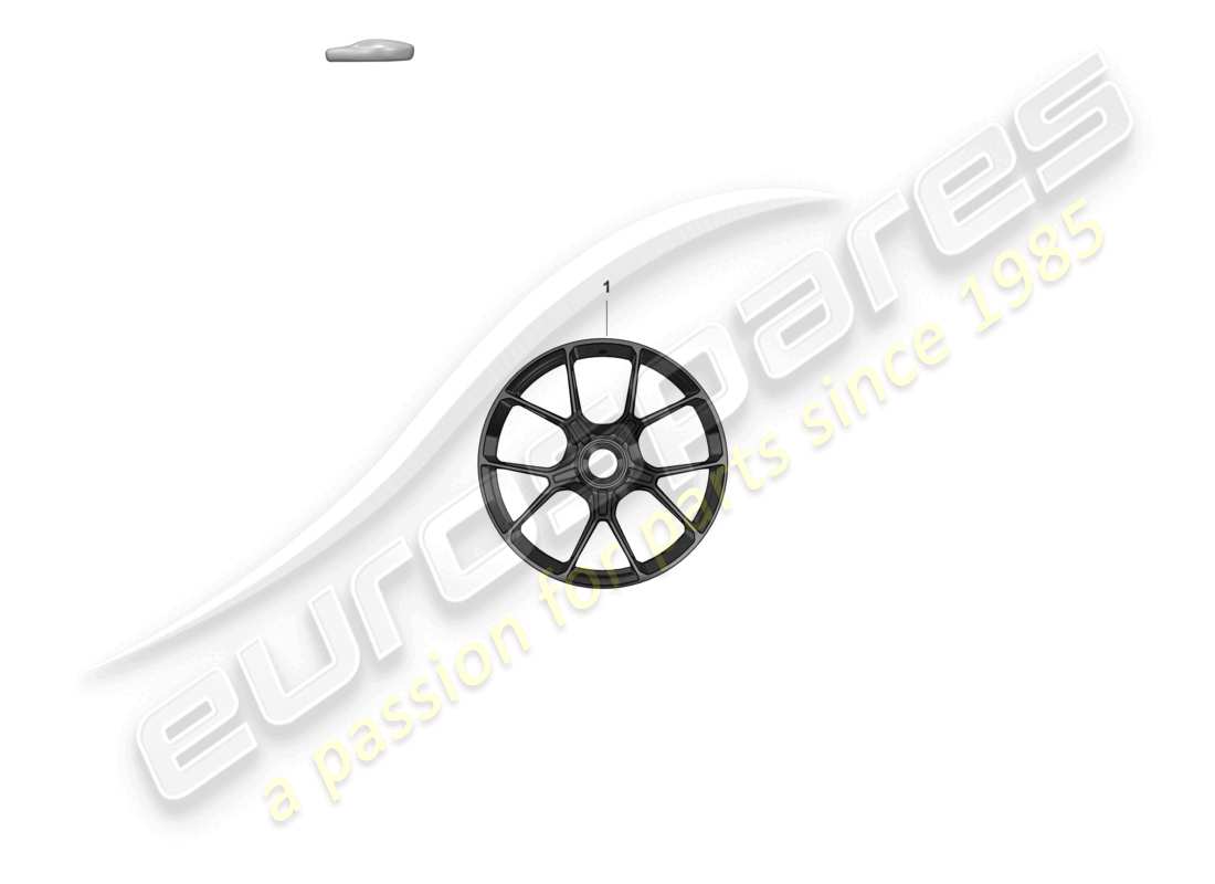 porsche 992 gt3/rs/st (2023) alloy wheel for winter tires part diagram