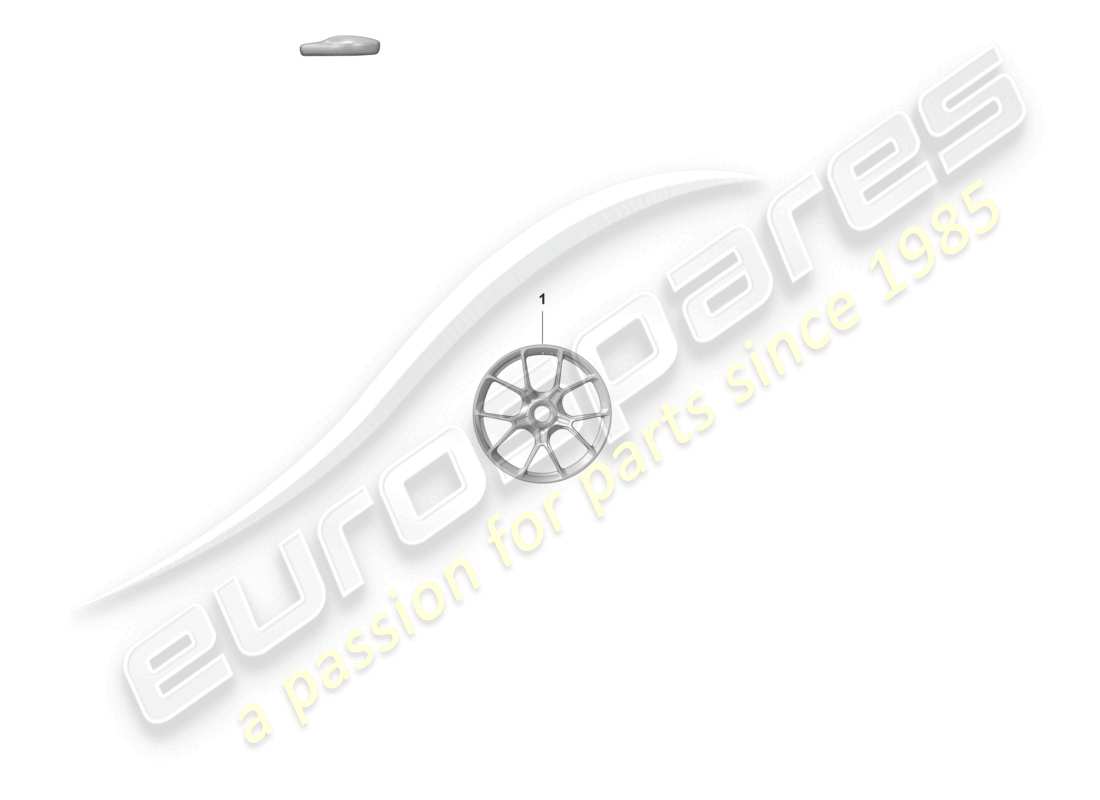 porsche 992 gt3/rs/st (2023) alloy wheel central locking part diagram