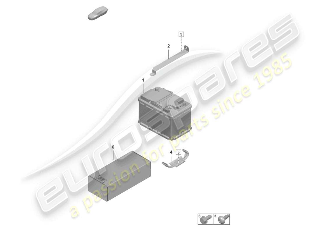 porsche 992 gt3/rs/st (2026) battery part diagram