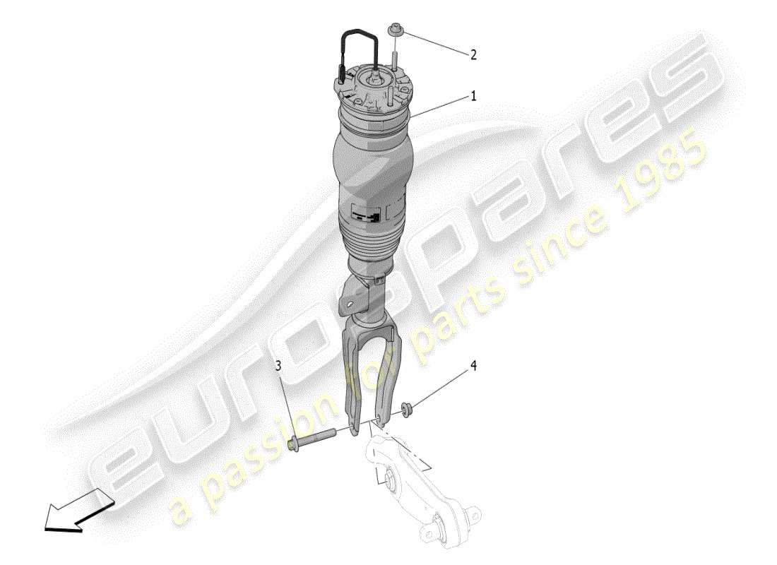 maserati grecale modena (2023) front shock absorber devices part diagram