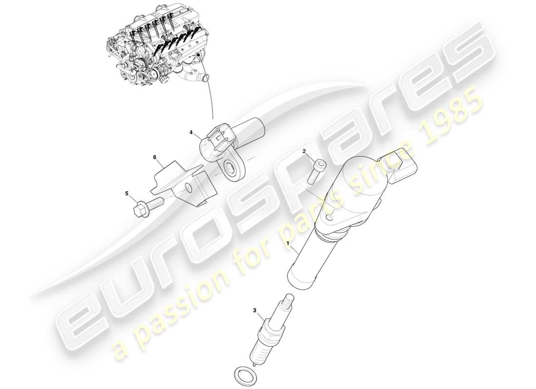 aston martin one-77 (2011) ignition part diagram