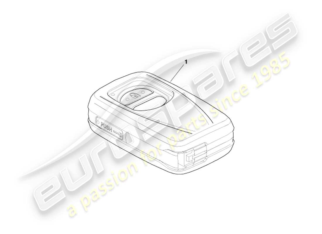 aston martin cygnet (2012) fob and cover parts diagram