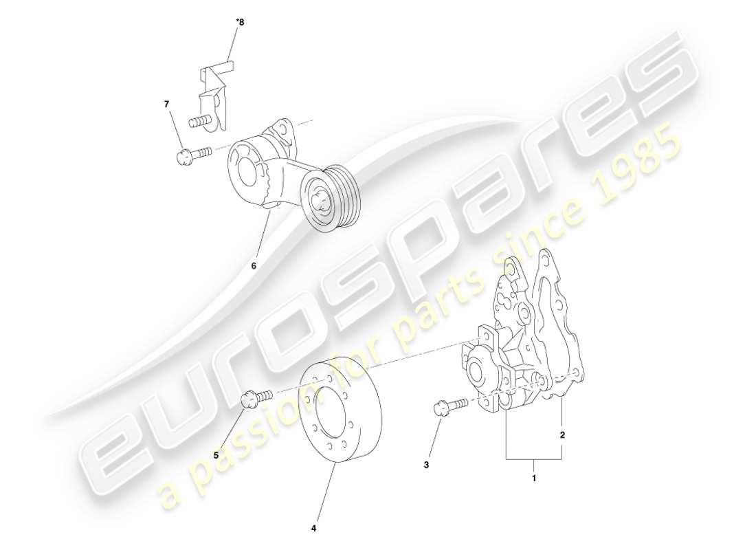 aston martin cygnet (2012) water pump parts diagram