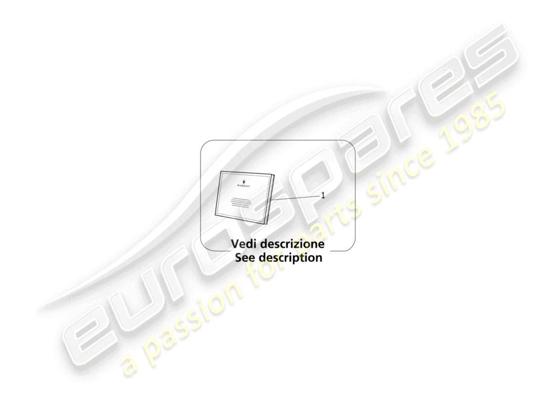 maserati mc20 cielo (2023) on board documentation part diagram