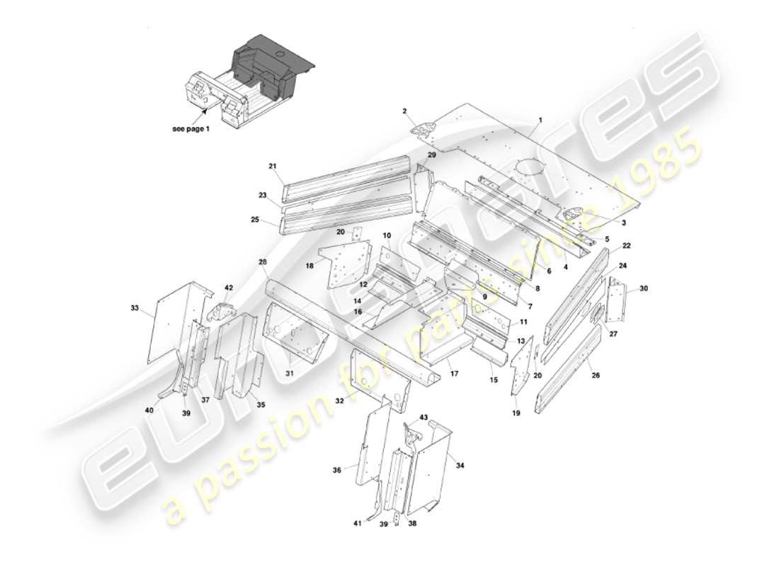 aston martin vanquish (2002) underbody2 part diagram