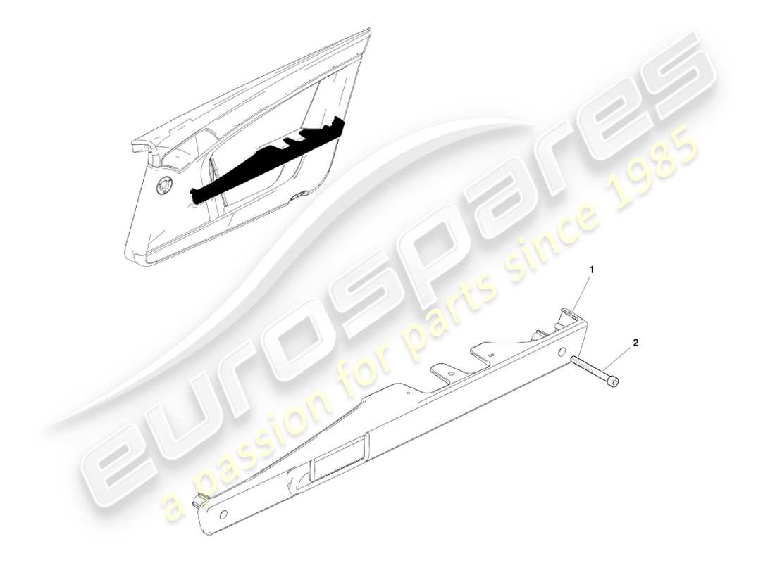 aston martin v8 vantage (2005) handle assembly part diagram