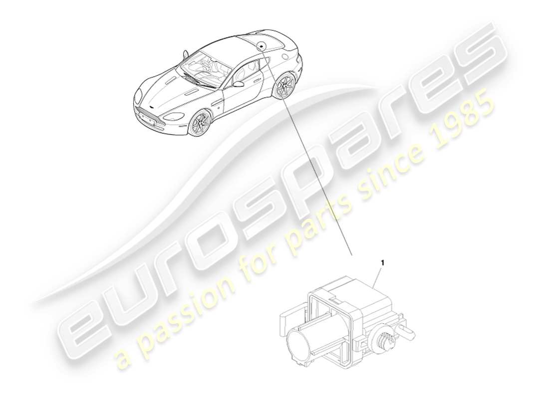 aston martin v8 vantage (2005) barometric sensor part diagram