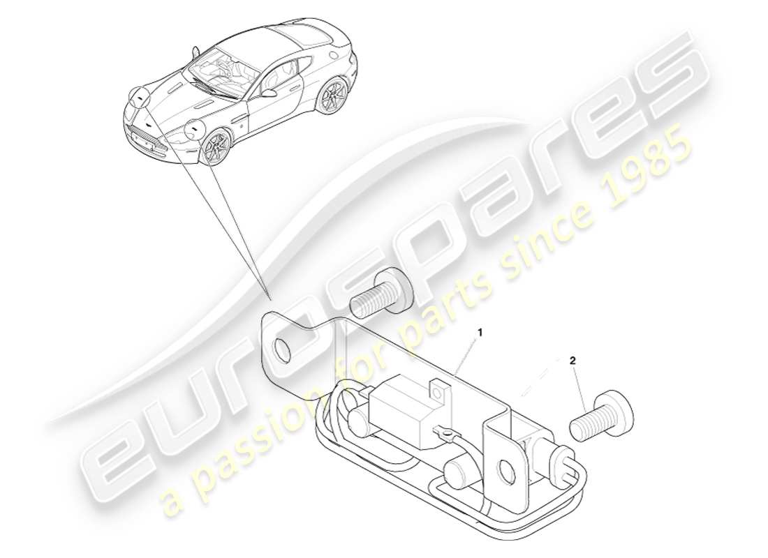 aston martin v8 vantage (2005) directional indicator resistor part diagram