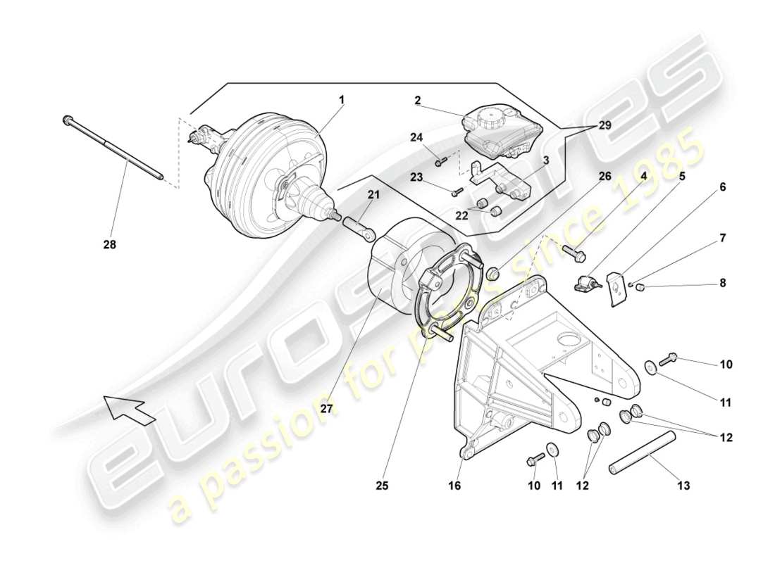 lamborghini gallardo spyder (2006) switch - brake light parts diagram