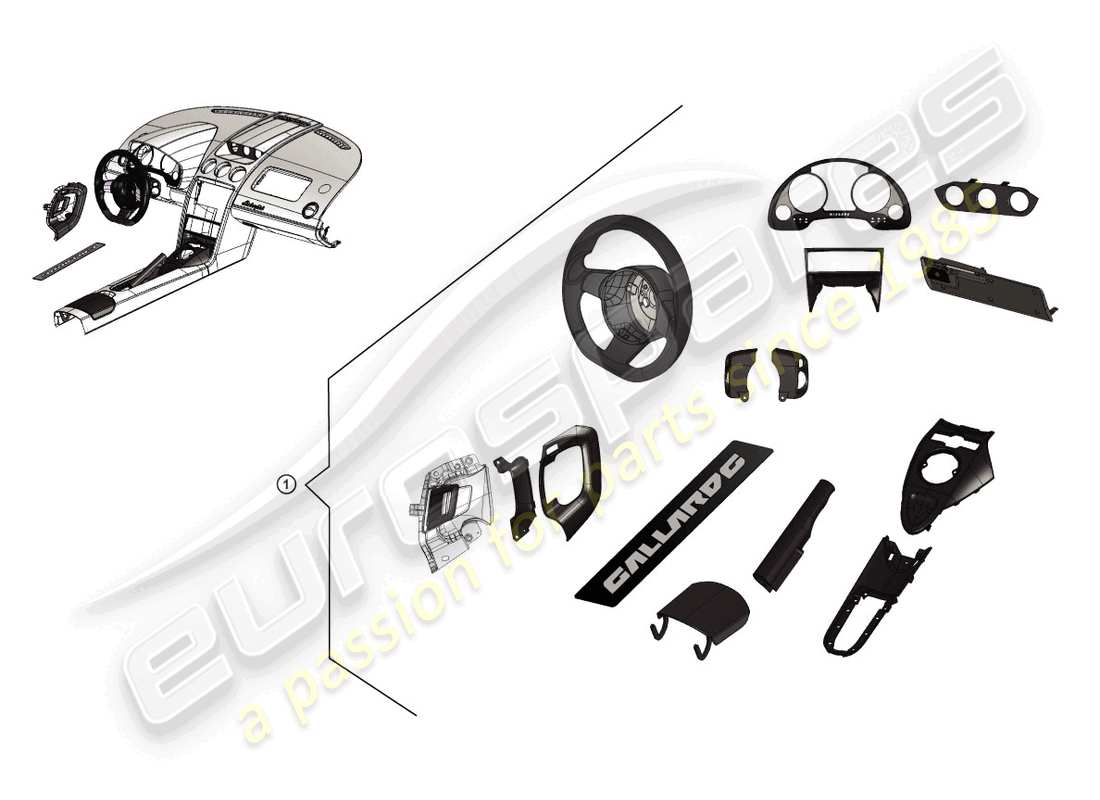 lamborghini lp560-4 spyder fl ii (accessories) retrofit package dark carbon parts diagram