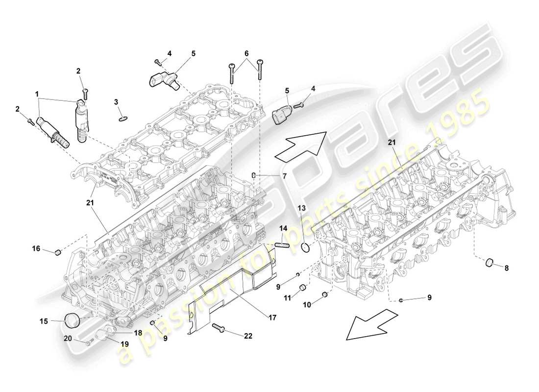 lamborghini lp560-4 spider (2009) impulse sender parts diagram