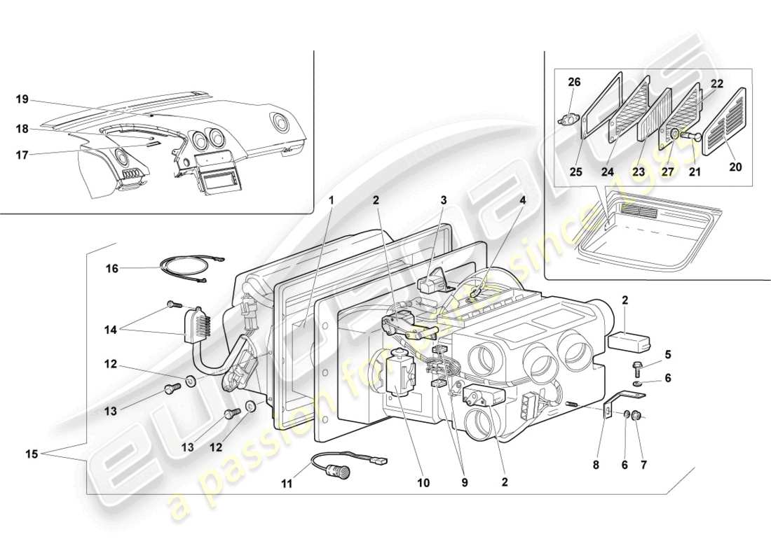 lamborghini lp670-4 sv (2010) air conditioning part diagram