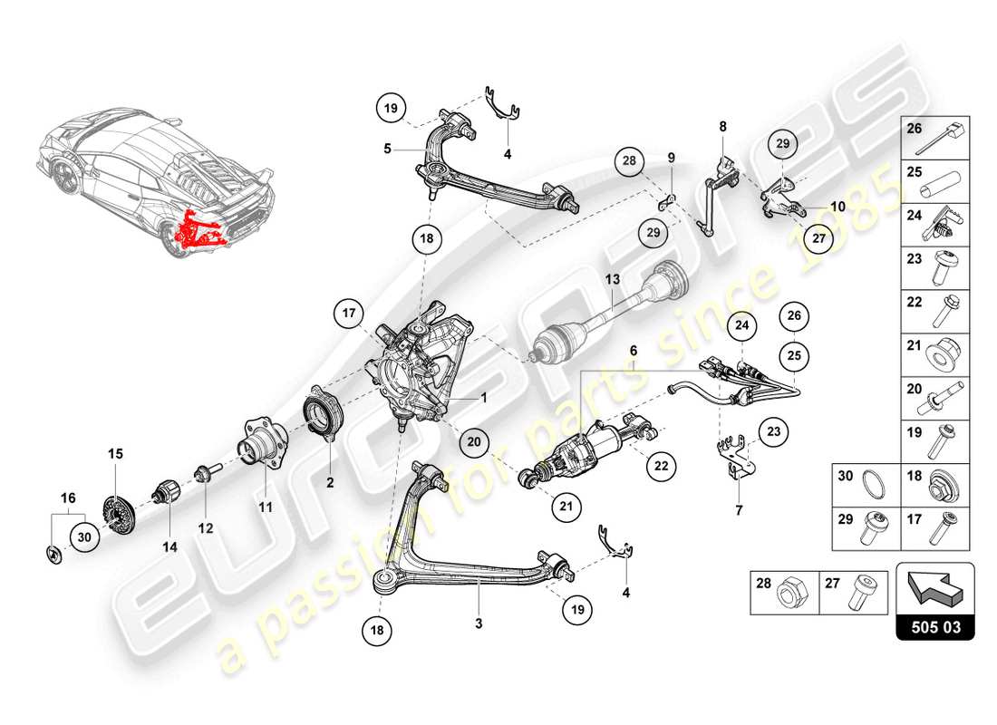 lamborghini sto (2022) guide part diagram