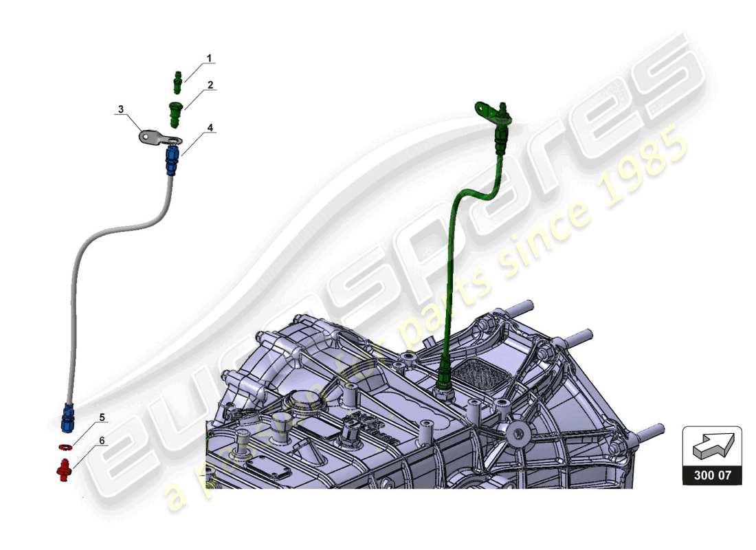 lamborghini gt3 evo (2018) clutch bleeding pipe part diagram