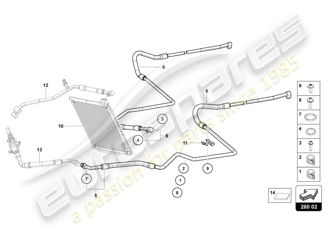 lamborghini countach lpi 800-4 (2022) air parts diagram