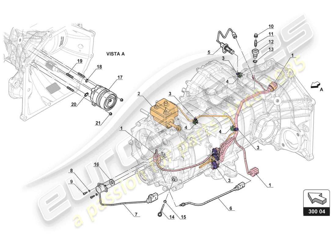 lamborghini gt3 (2017) gearbox wiring part diagram