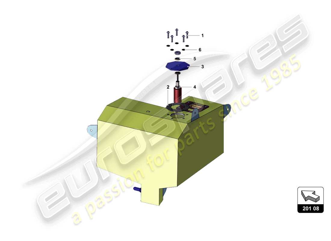 lamborghini super trofeo (2015) fuel level parts diagram