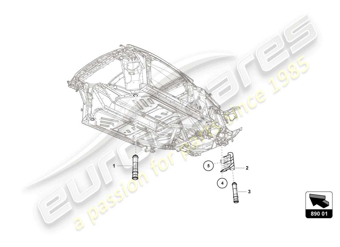 lamborghini super trofeo (2016) airjack part diagram