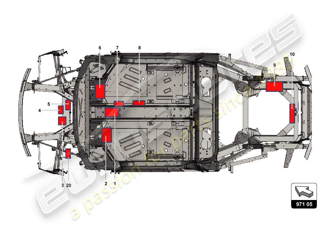 lamborghini super trofeo (2015) ecu's and power cables parts diagram