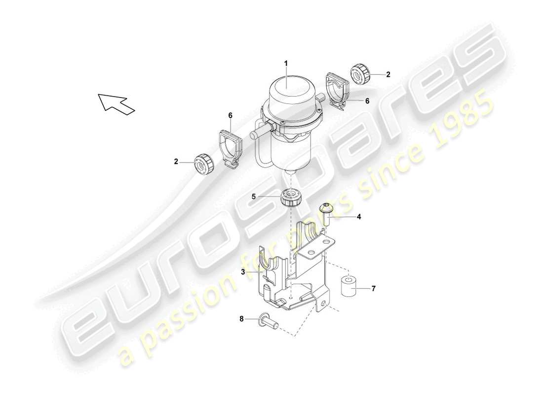 lamborghini blancpain sts (2013) vacuum pump for brake servo parts diagram