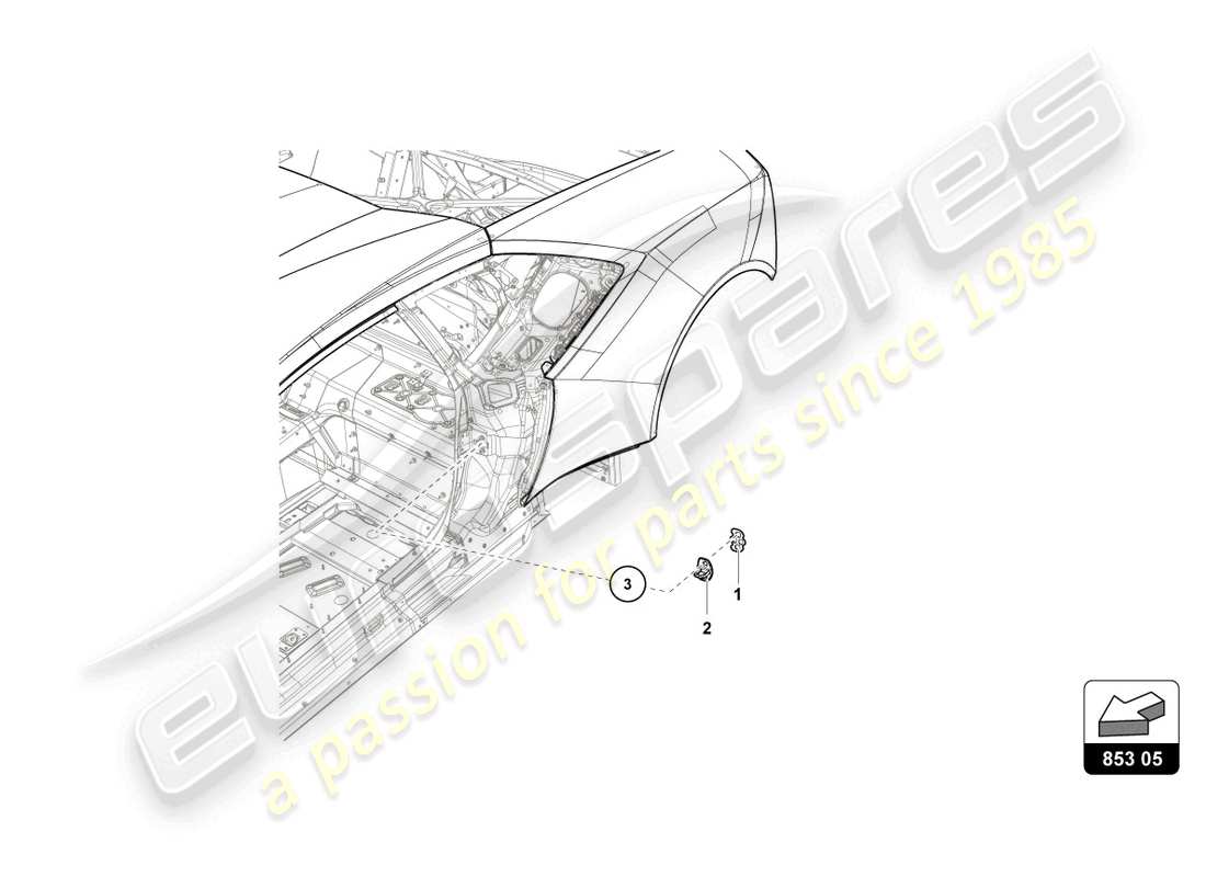 lamborghini super trofeo (2016) scontrino porta part diagram