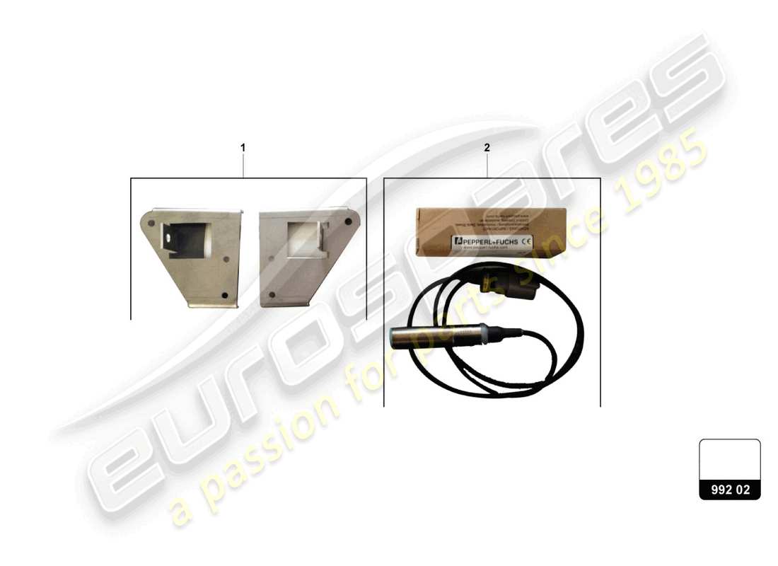 lamborghini super trofeo evo (2018) height sensors kit part diagram