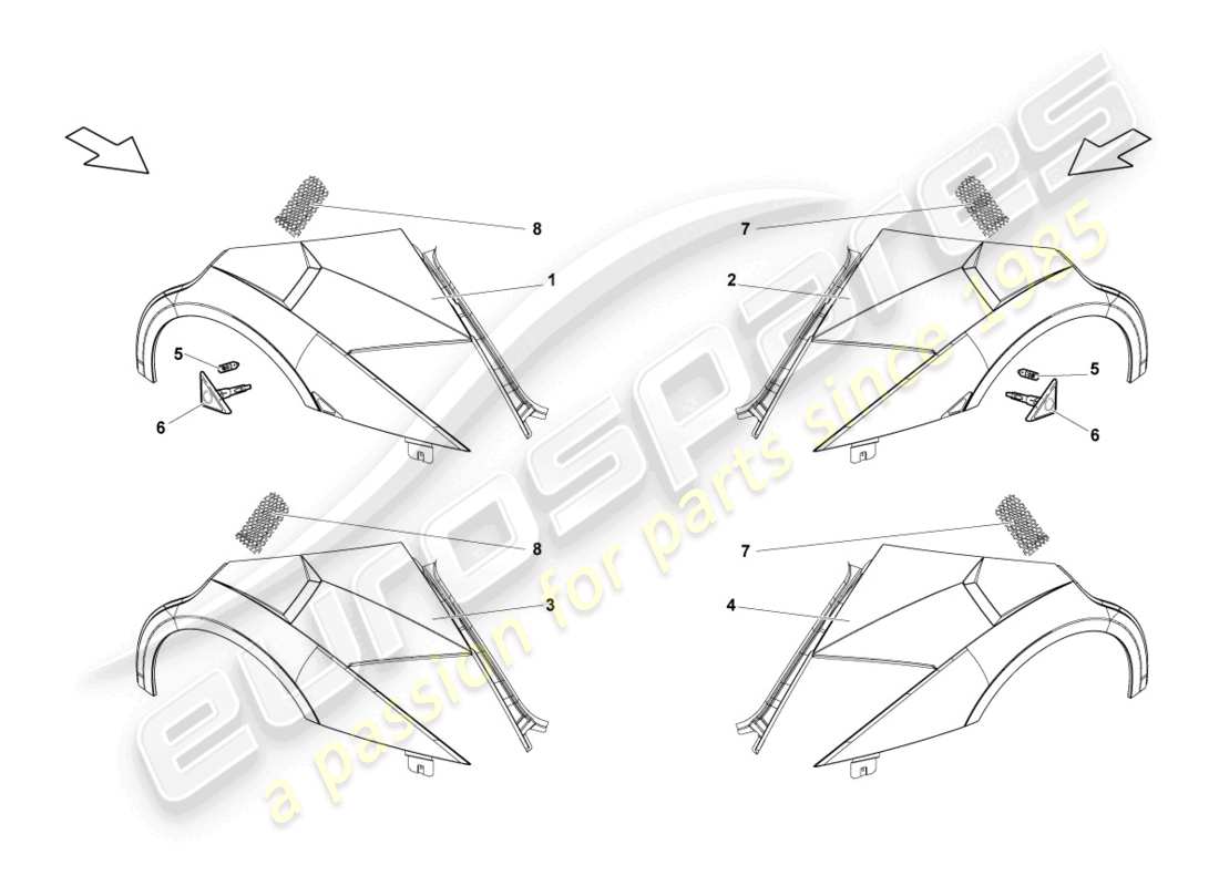 lamborghini lp670-4 sv (2010) wing front parts diagram