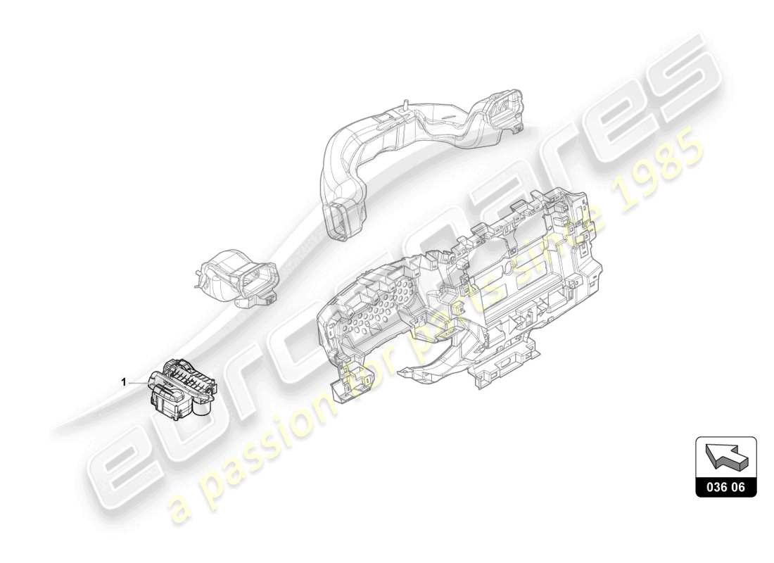 lamborghini urus s (accessories) perfume atomiser parts diagram