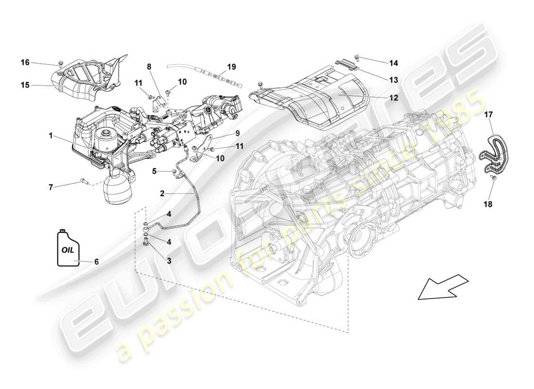 a part diagram from the lamborghini lp570-4 sl (2013) parts catalogue