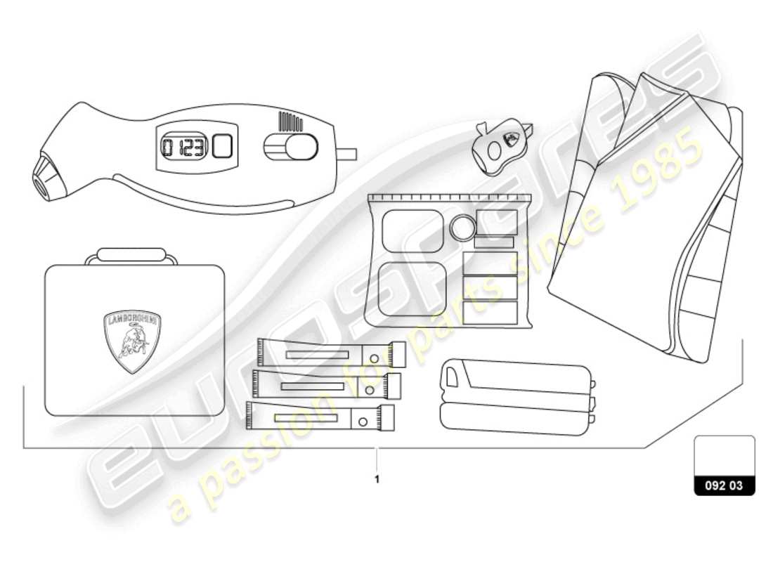 a part diagram from the lamborghini revuelto parts catalogue