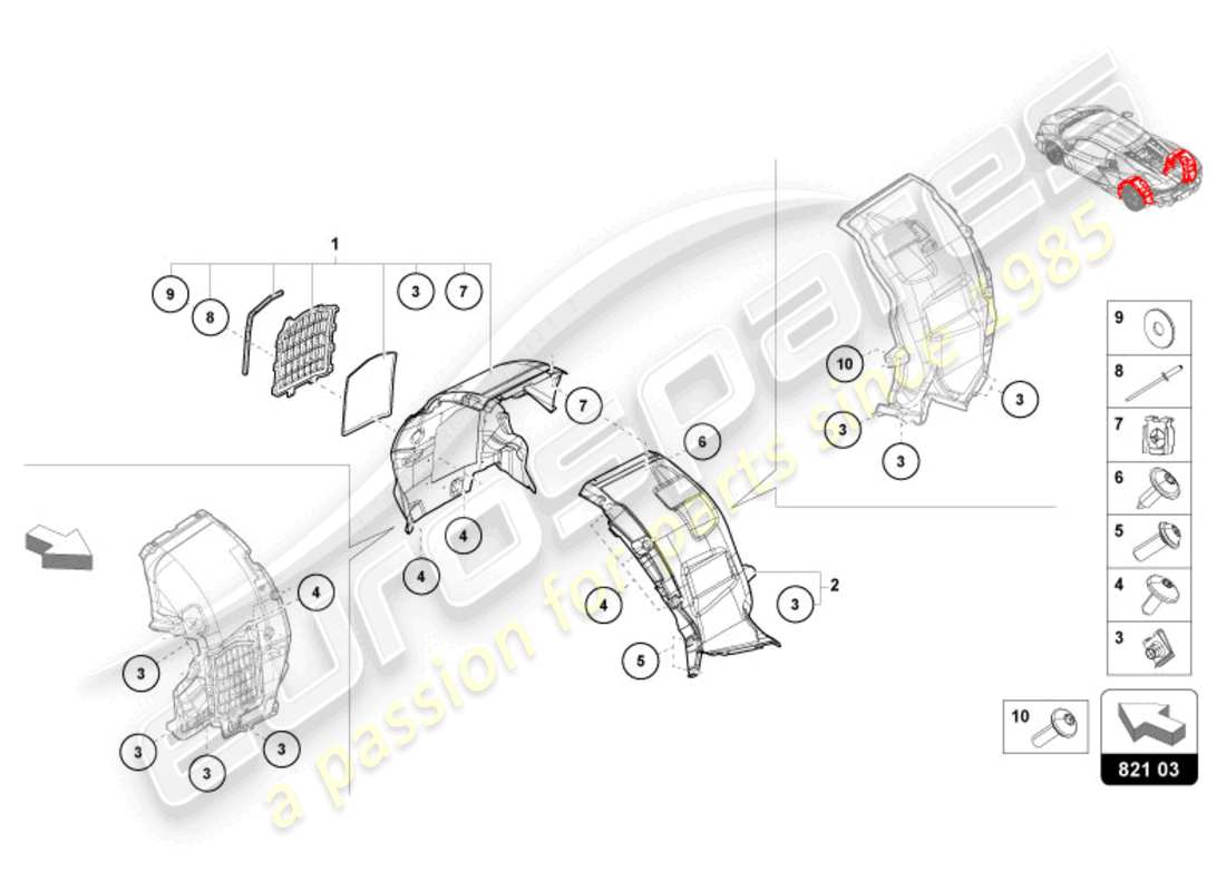 part diagram containing part number n10620801