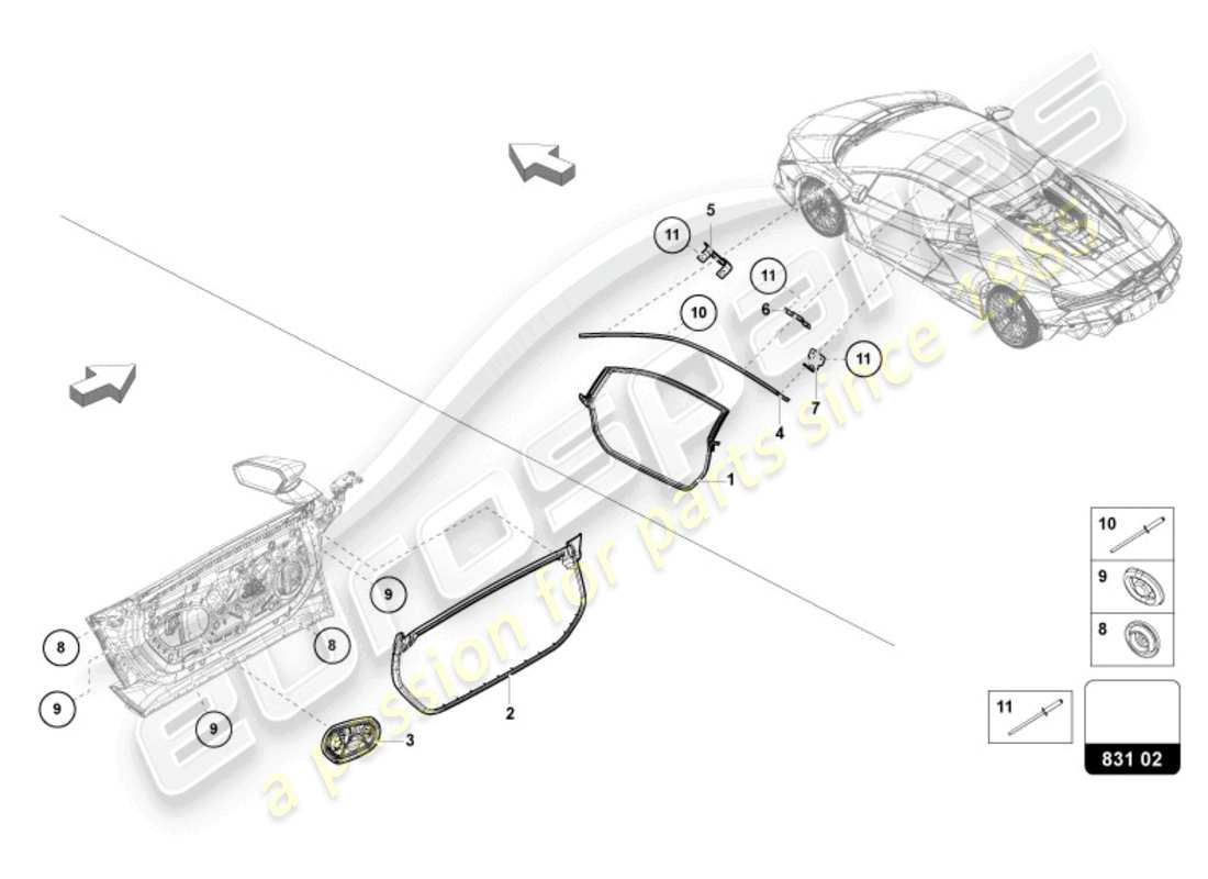 part diagram containing part number n10746401