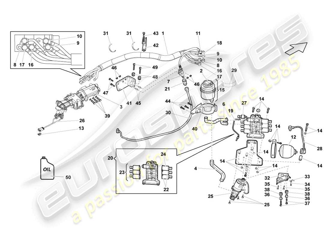 a part diagram from the lamborghini gallardo parts catalogue