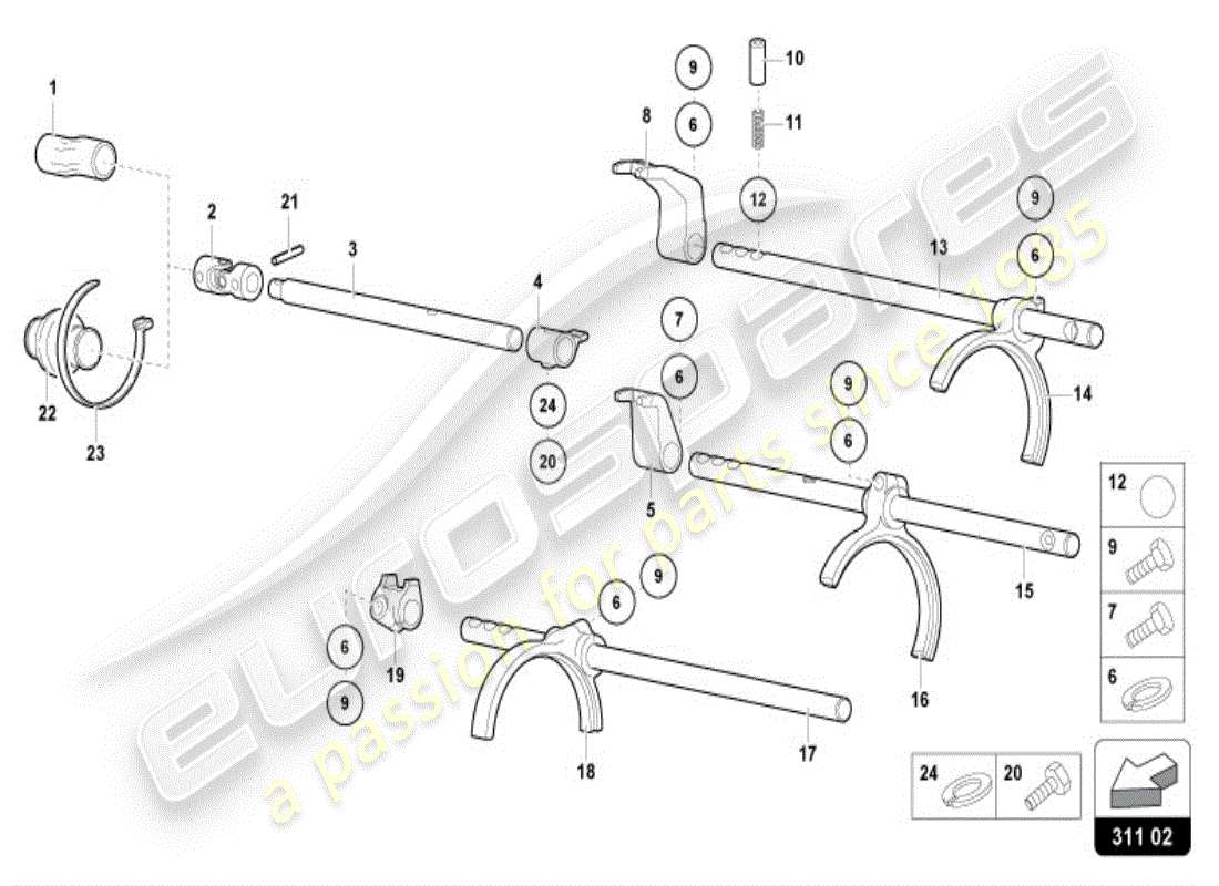 a part diagram from the lamborghini diablo parts catalogue