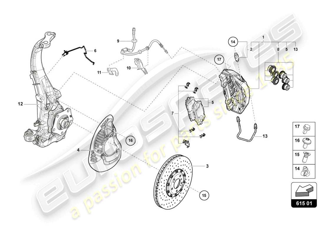 part diagram containing part number 4m0615105kl