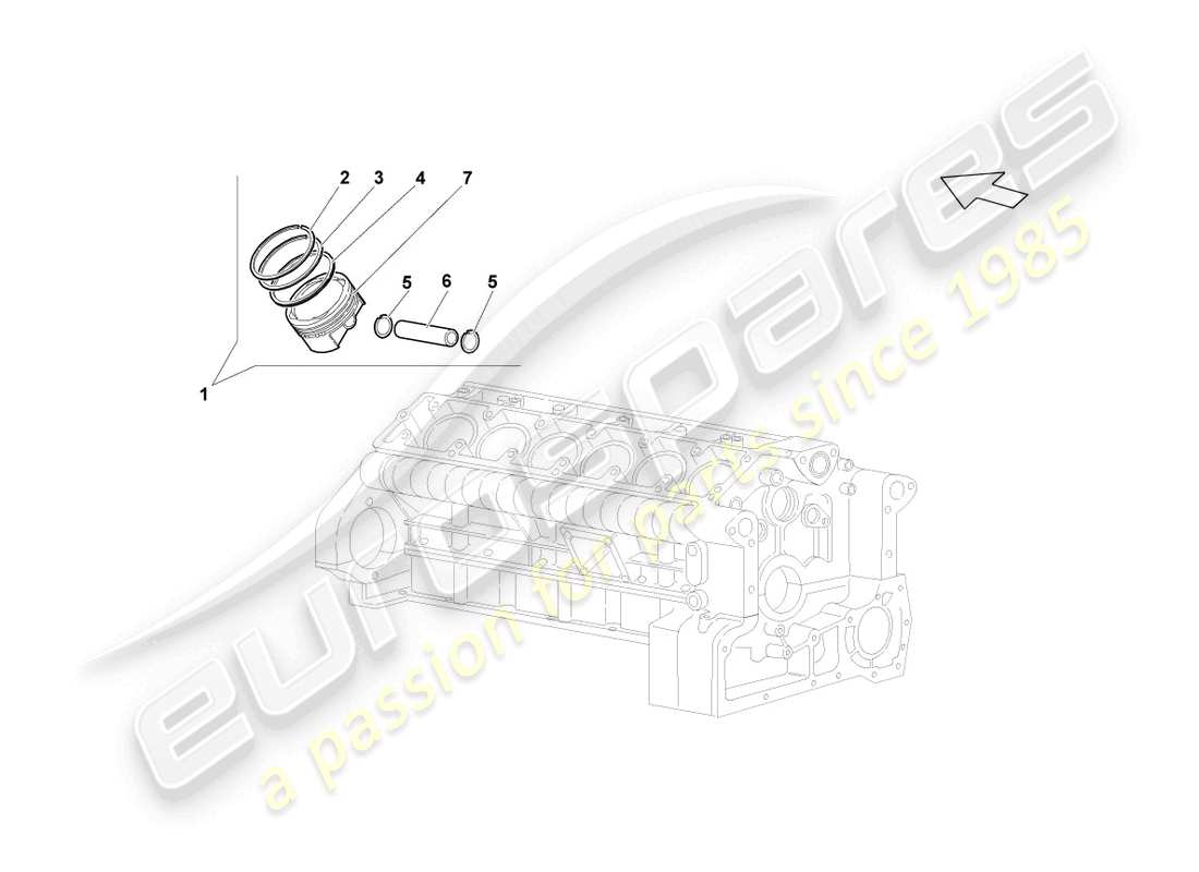 a part diagram from the lamborghini lp640 coupe (2008) parts catalogue