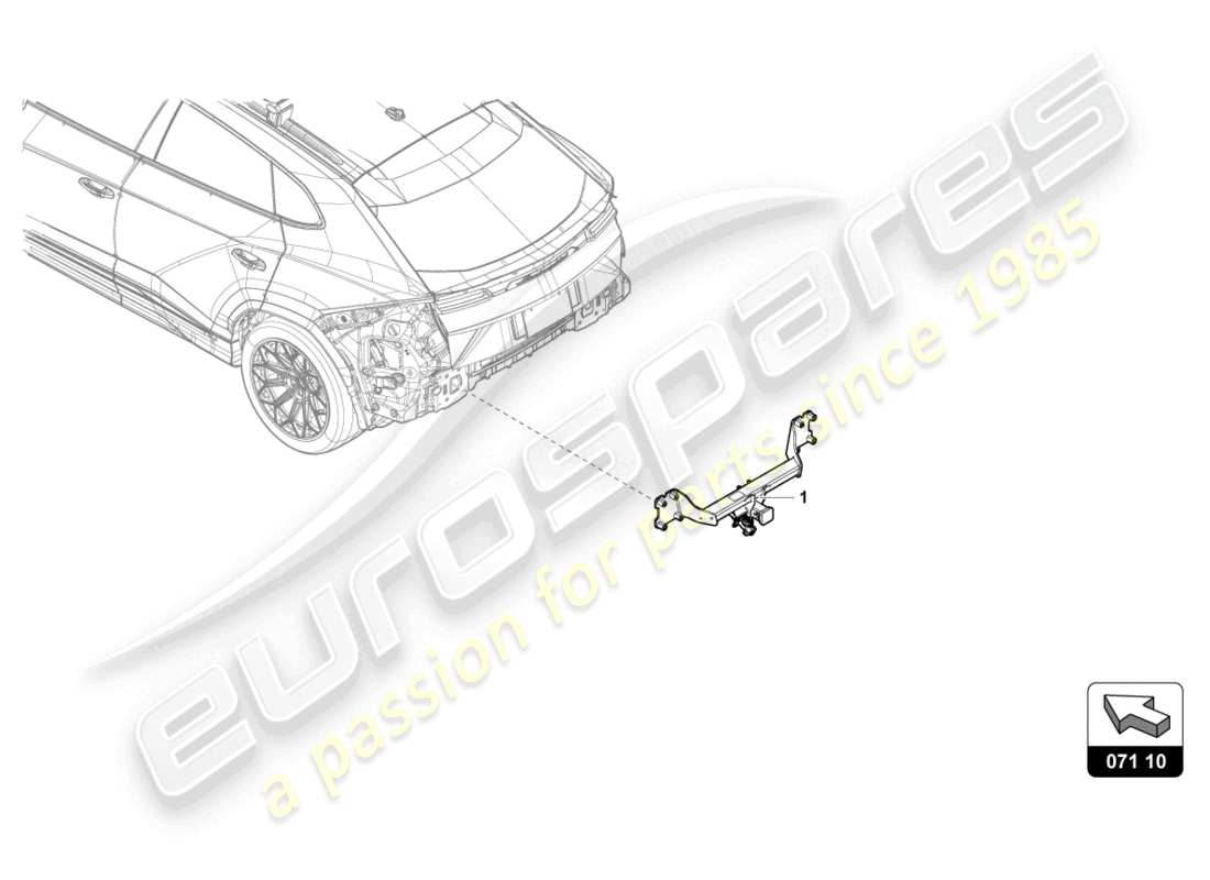 a part diagram from the lamborghini urus s (accessories) parts catalogue