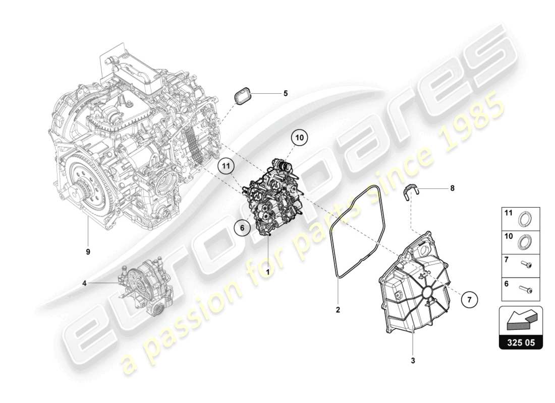 lamborghini evo coupe (2021) mechatronic with software parts diagram