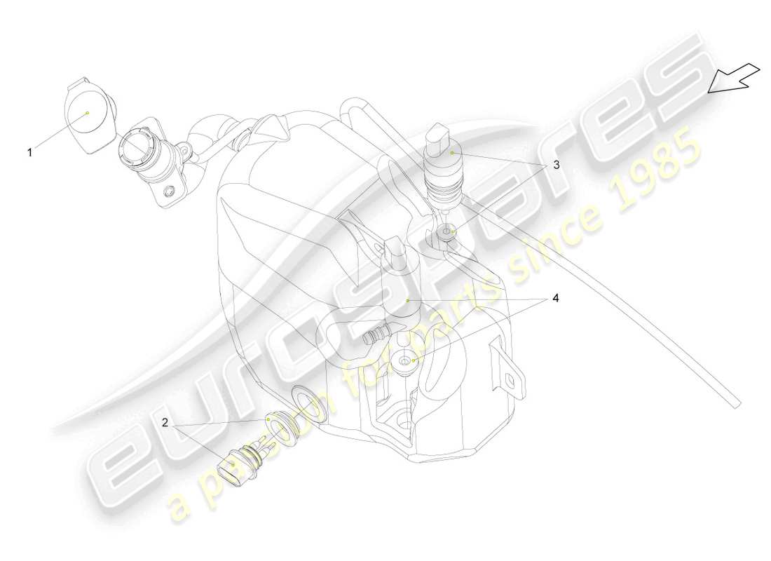 lamborghini lp570-4 sl (2012) water level sender parts diagram