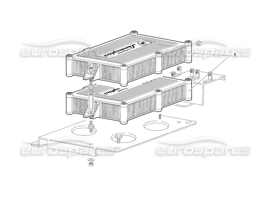 lamborghini diablo sv (1997) electronic injection units (valid for canada - march 1997) part diagram