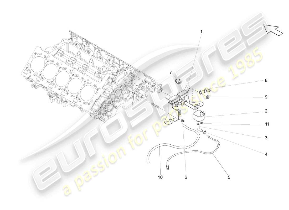 lamborghini gallardo coupe (2008) emission warning sensor part diagram