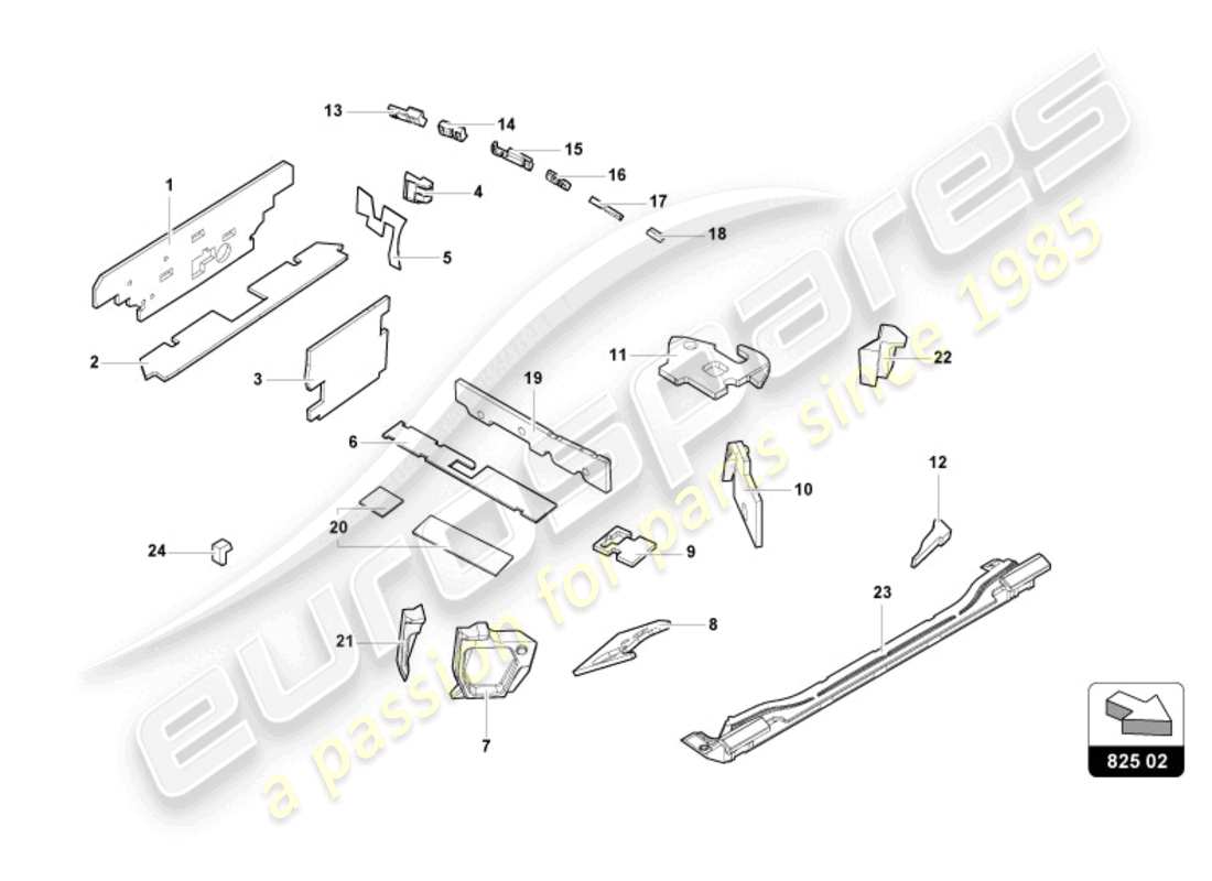 lamborghini sterrato (2024) damping parts diagram