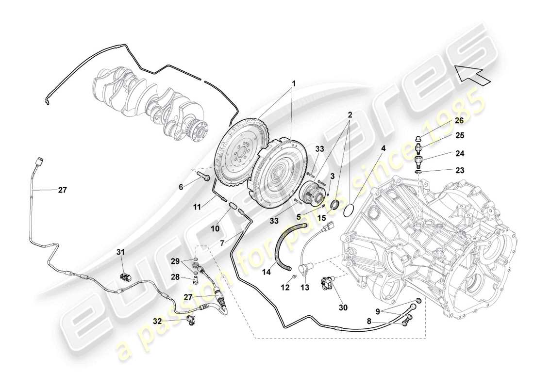 lamborghini gallardo coupe (2008) coupling manual parts diagram