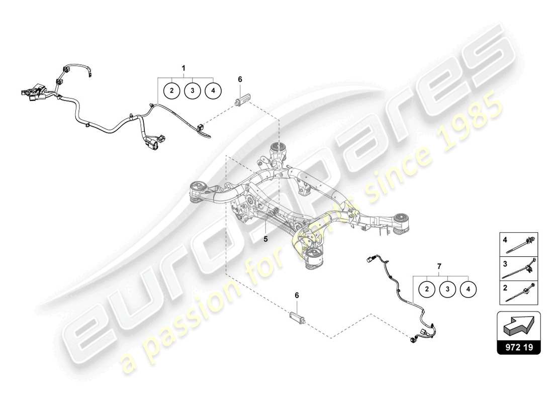 lamborghini urus (2019) wiring harness for central electrics parts diagram