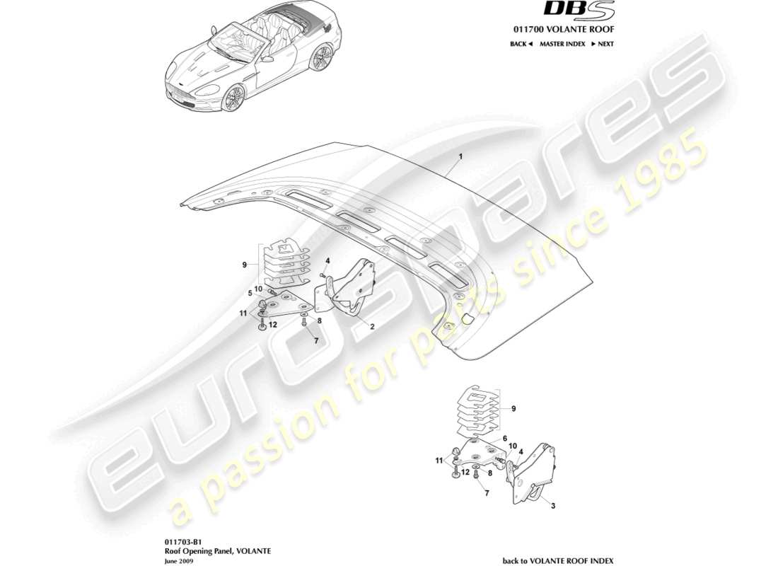 part diagram containing part number 697134