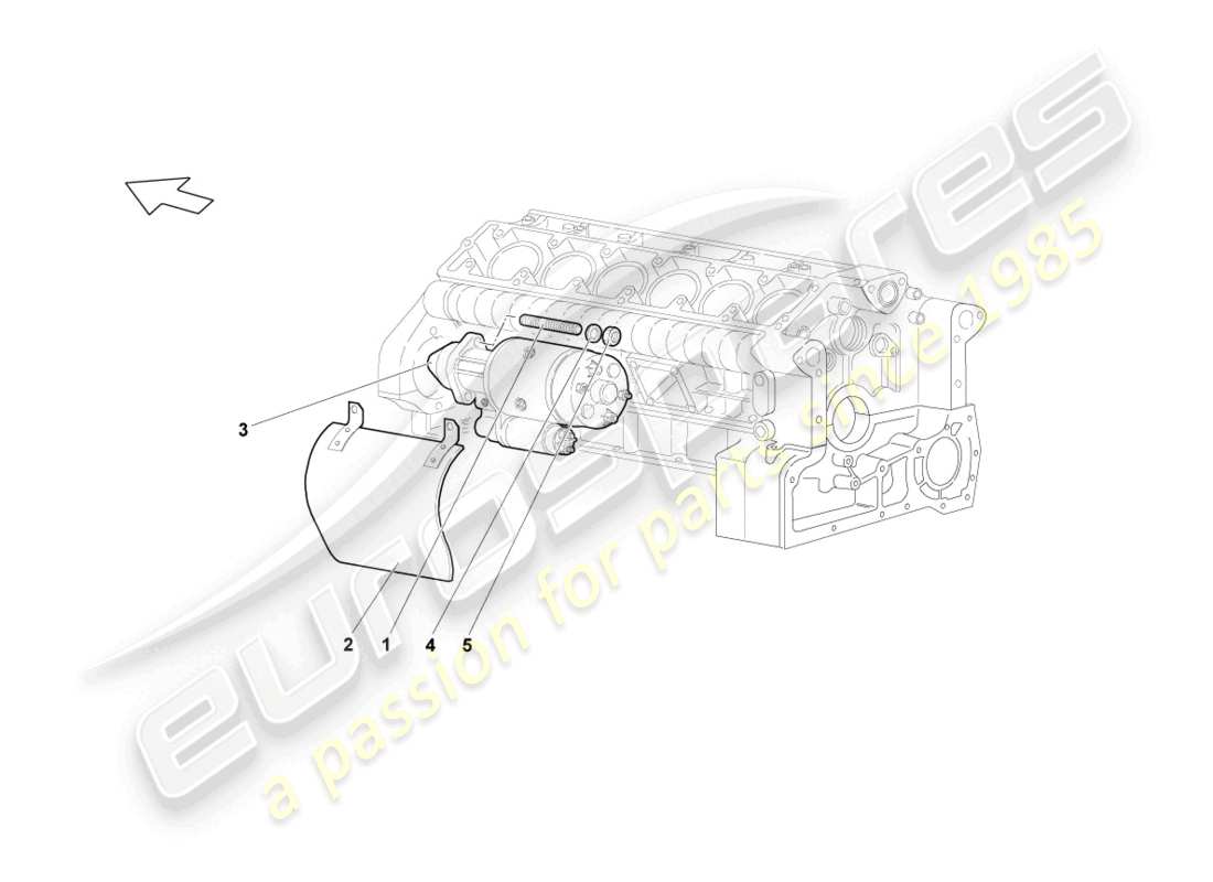 lamborghini lp640 coupe (2009) starter and single parts part diagram